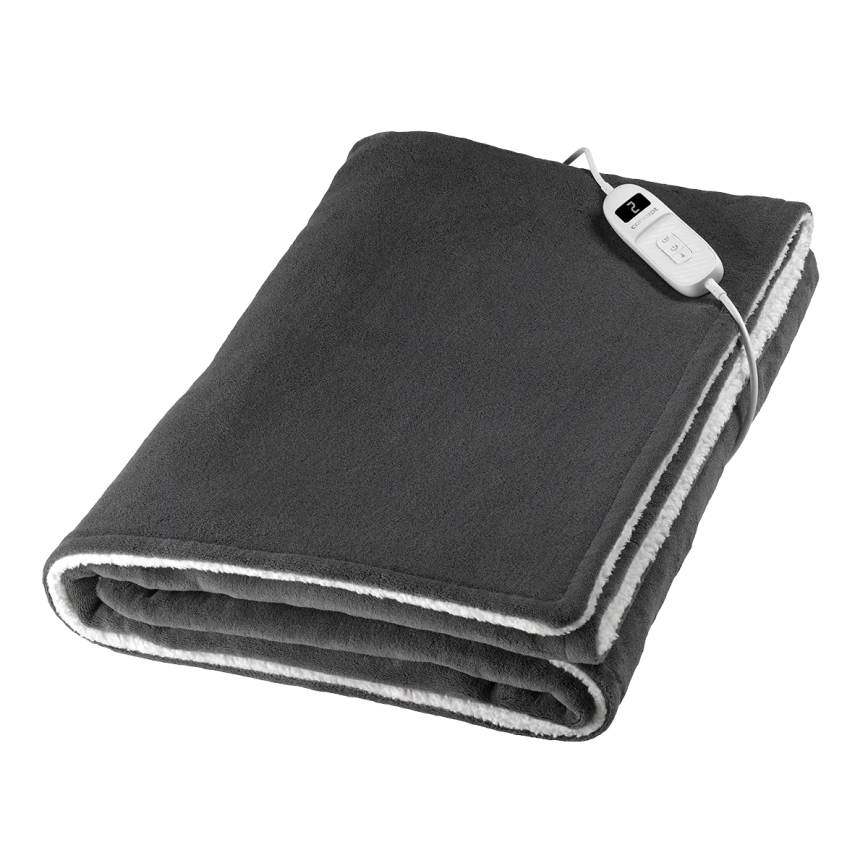Concept DV7420 - Elektrická vyhřívaná deka 160W/230V 180x130 cm šedá/bílá