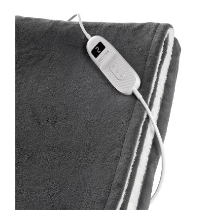 Concept DV7420 - Elektrická vyhřívaná deka 160W/230V 180x130 cm šedá/bílá