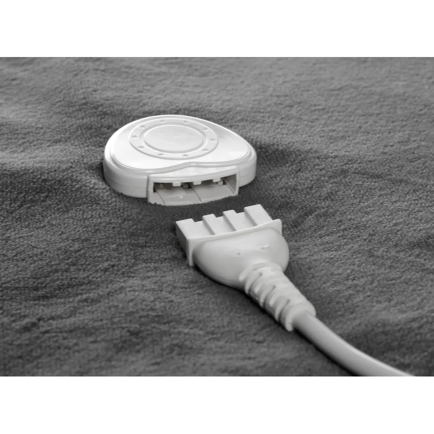 Concept DV7420 - Elektrická vyhřívaná deka 160W/230V 180x130 cm šedá/bílá