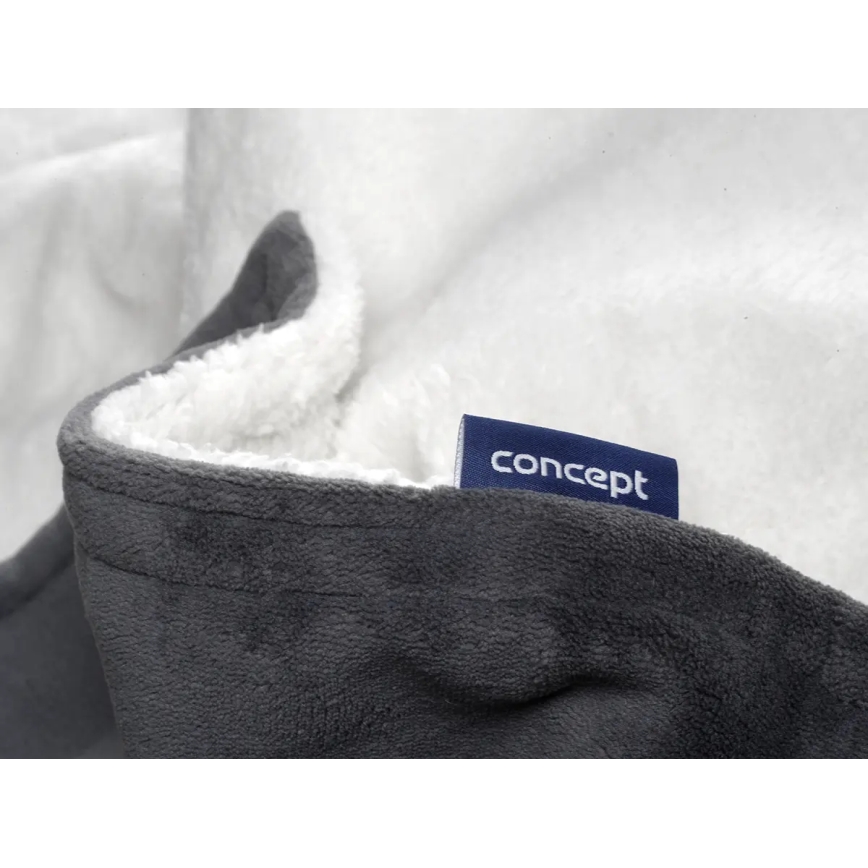 Concept DV7420 - Elektrická vyhřívaná deka 160W/230V 180x130 cm šedá/bílá