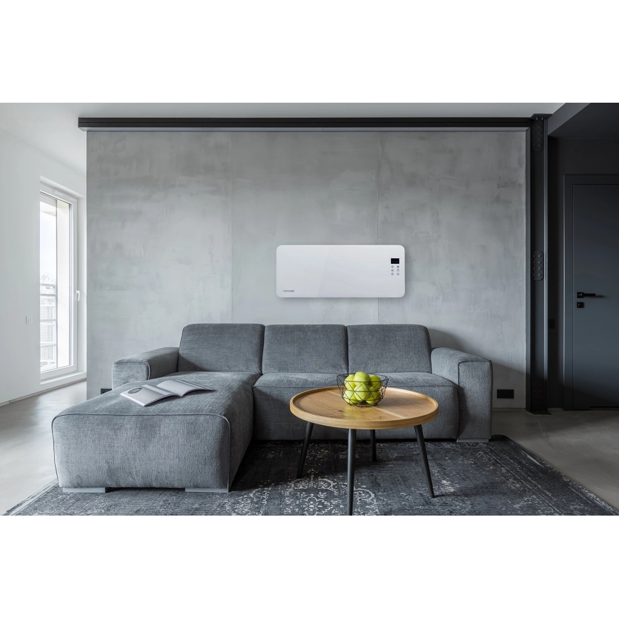 Concept KS4000 - Elektrický přímotop/konvektor 1000/2000W IP24 bílá + dálkové ovládání