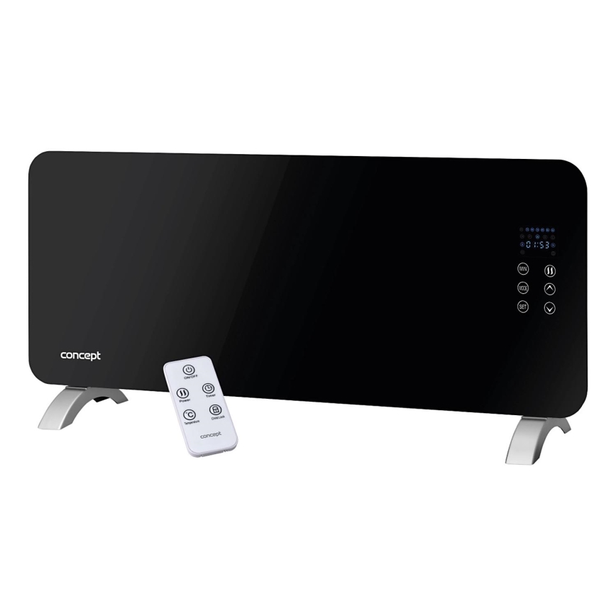 Concept KS4010 - Elektrický přímotop/konvektor 1000/2000W IP24 černá + dálkové ovládání