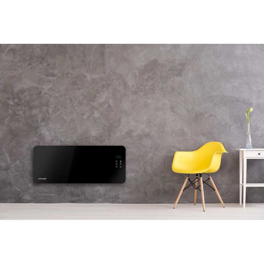 Concept KS4010 - Elektrický přímotop/konvektor 1000/2000W IP24 černá + dálkové ovládání