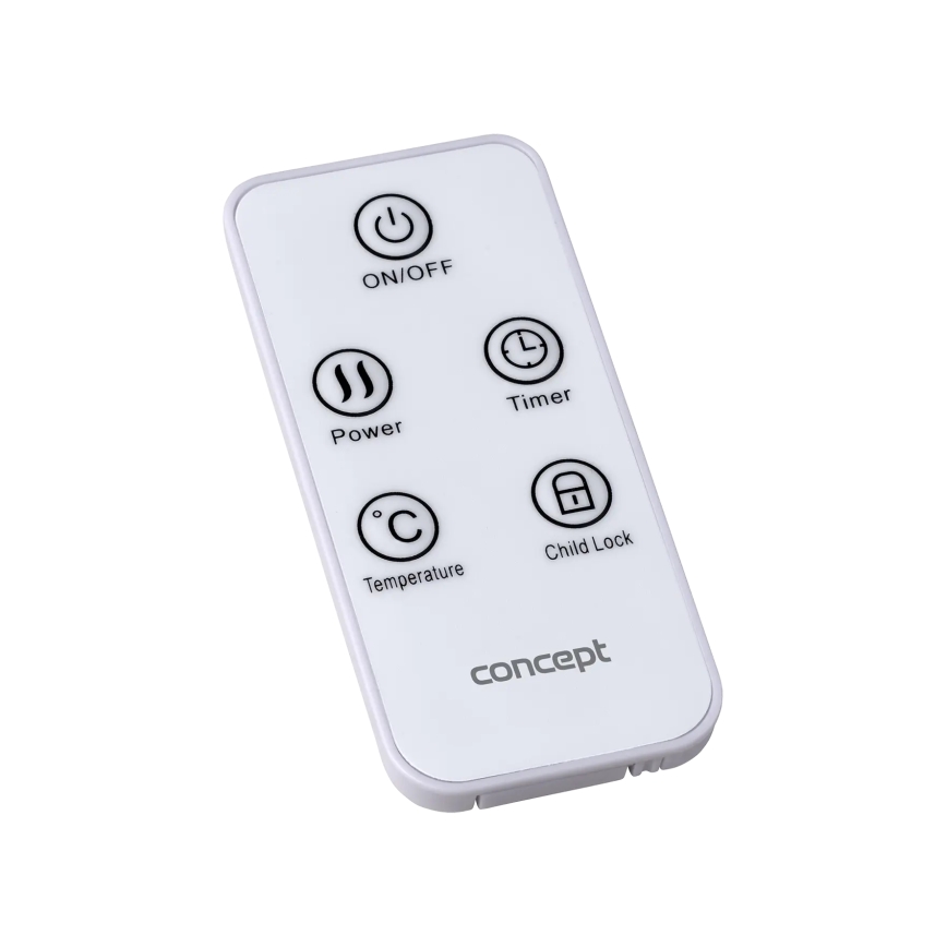 Concept KS4010 - Elektrický přímotop/konvektor 1000/2000W IP24 černá + dálkové ovládání