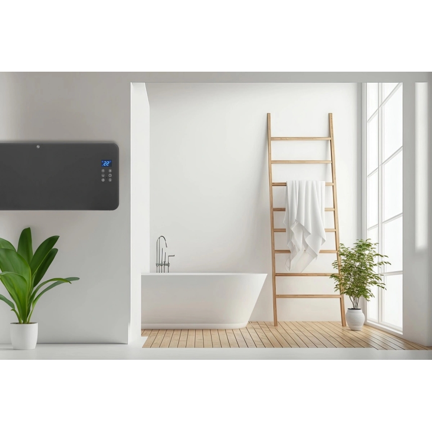 Concept KS4100 - Chytrý elektrický přímotop/konvektor 1000/2000W Wi-Fi IP24 šedá