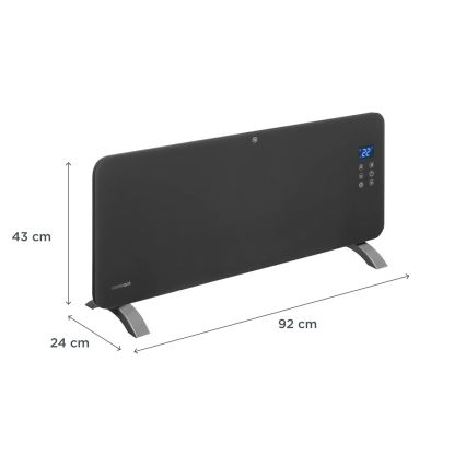 Concept KS4100 - Chytrý elektrický přímotop/konvektor 1000/2000W Wi-Fi IP24 šedá