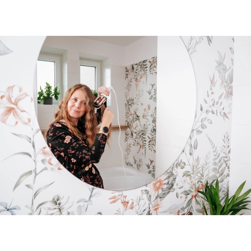 Concept KT2140 - Trojkulma na vlasy GLAM STYLE 100W/230V bílá/rose gold