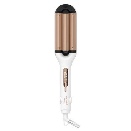 Concept KT2140 - Trojkulma na vlasy GLAM STYLE 100W/230V bílá/rose gold