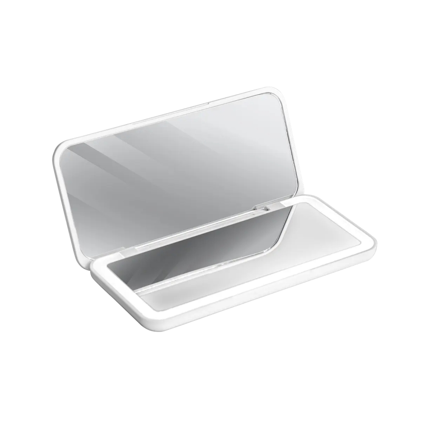 Concept KZ2010 - LED Kapesní kosmetické zrcátko PERFECT SKIN LED/1,5W/5V 4500-5500K 300 mAh bílá