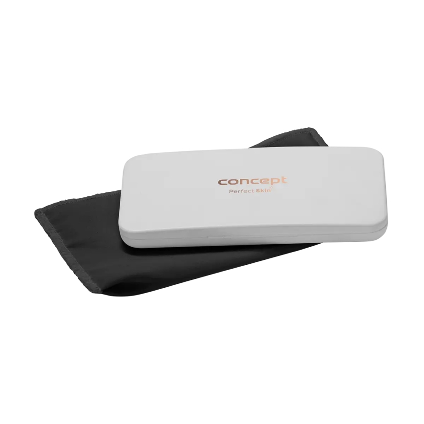 Concept KZ2010 - LED Kapesní kosmetické zrcátko PERFECT SKIN LED/1,5W/5V 4500-5500K 300 mAh bílá