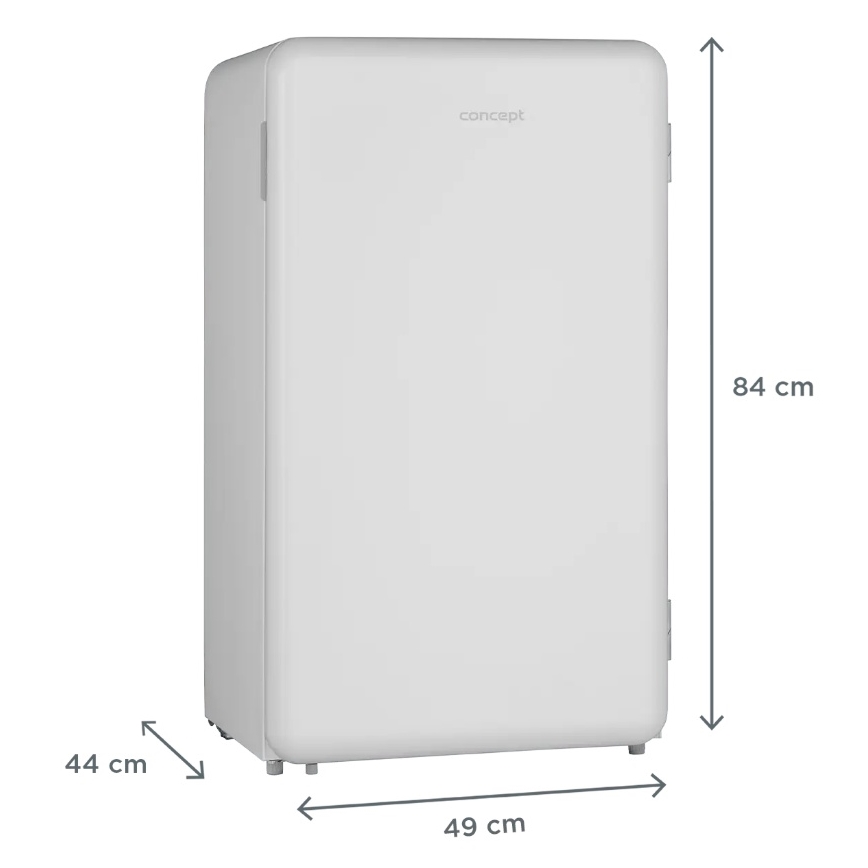 Concept LTR3047whN - Retro lednice 93 l bílá
