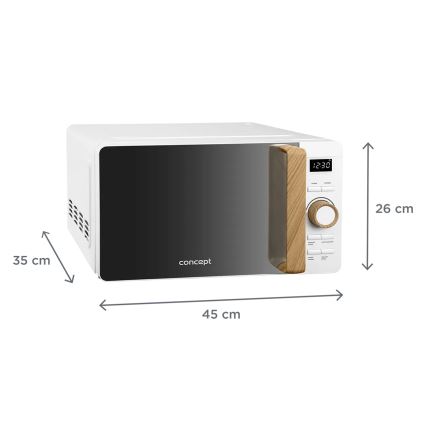 Concept MT4420wh - Mikrovlnná trouba 800W/230V 20 l bílá