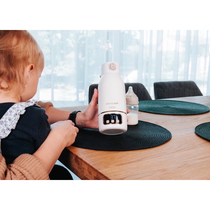 Concept OC4000 - Cestovní ohřívač na vodu a mléko KIDO 500 ml 36W/7,4V 5000 mAh béžová