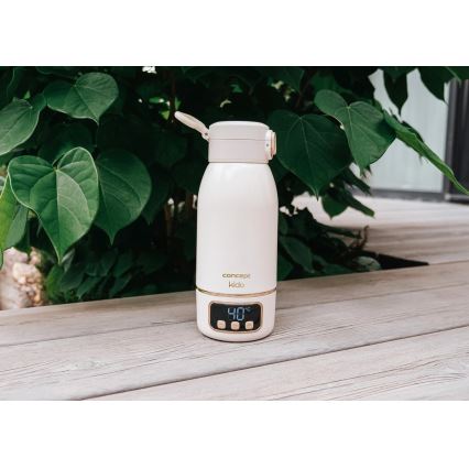 Concept OC4000 - Cestovní ohřívač na vodu a mléko KIDO 500 ml 36W/7,4V 5000 mAh béžová