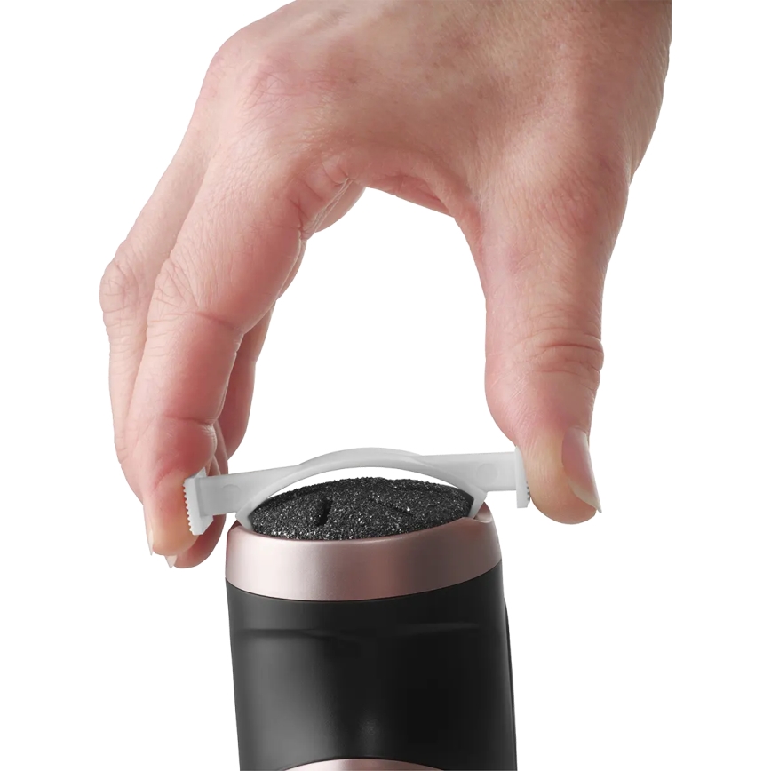 Concept PN3020 - Elektrický pilník na paty PERFECT SKIN 5V 1200 mAh IPX6 černá/rosegold