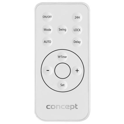 Concept QH4000 - Elektrické topení 1000/2000W IP22 bílá + dálkové ovládání