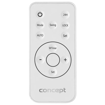 Concept QH4100 - Elektrické topení 1000/2000W Wi-Fi IP22 šedá + dálkové ovládání