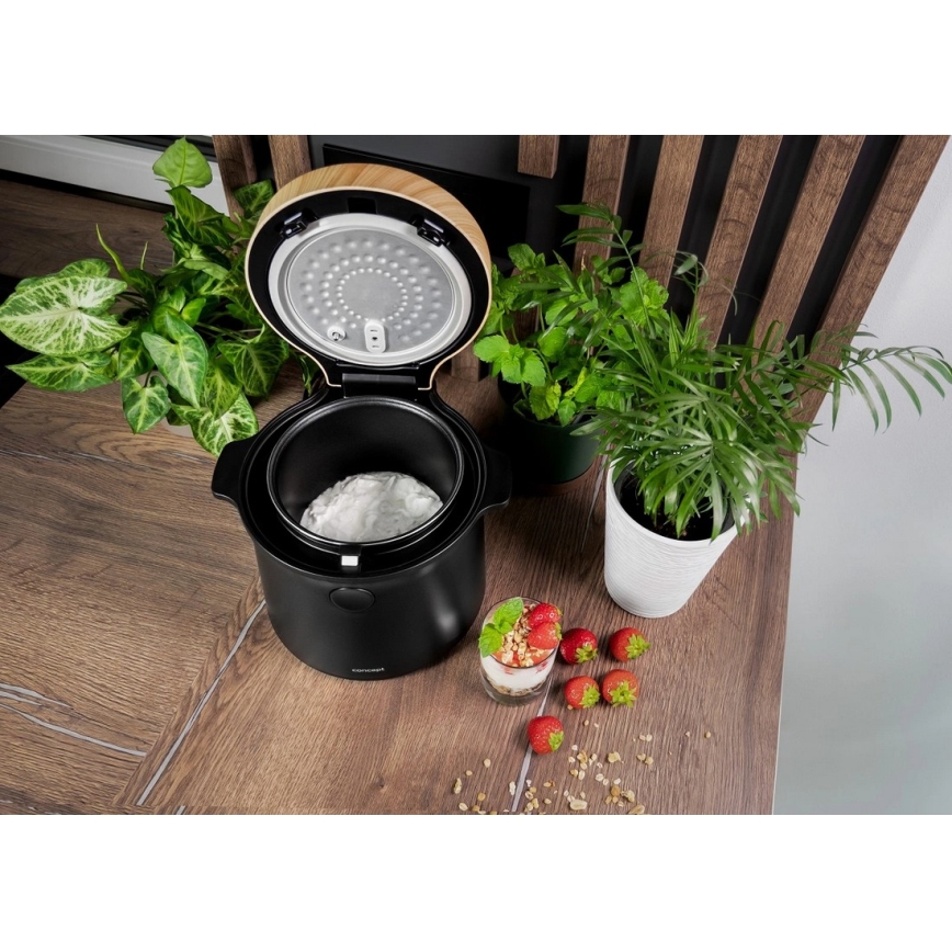 Concept RE4040 - Digitální rýžovar 2v1 450W/230V 2 l černá/dekor dřeva