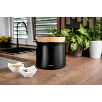 Concept RE4040 - Digitální rýžovar 2v1 450W/230V 2 l černá/dekor dřeva