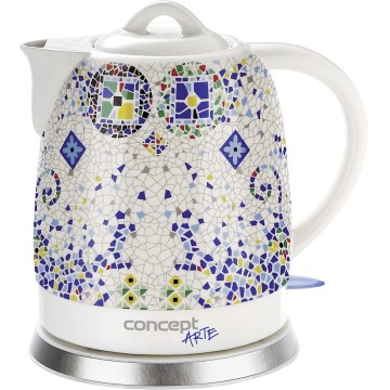 Concept RK0020 - Rychlovarná konvice 1,5 l 1350W/230V pestrobarevná/keramika
