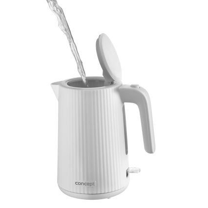 Concept RK2390 - Rychlovarná konvice 1,7 l 2200W/230V bílá
