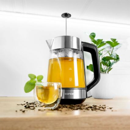 Concept RK4190 - Rychlovarná konvice s termotegulací a sítkem 1,7 l 2200W/230V nerez
