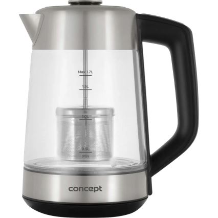 Concept RK4190 - Rychlovarná konvice s termotegulací a sítkem 1,7 l 2200W/230V nerez