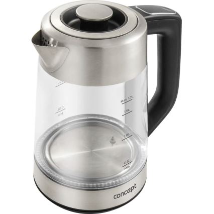 Concept RK4190 - Rychlovarná konvice s termotegulací a sítkem 1,7 l 2200W/230V nerez