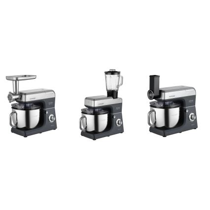 Concept RM6000 - Kuchyňský planetární robot  DOUGH EXPERT 1900W/230V antracit/nerez