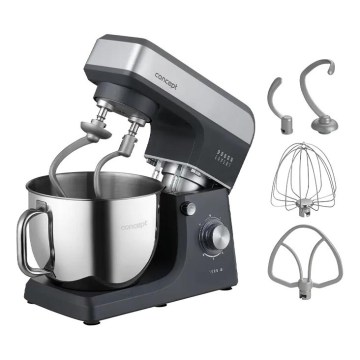Concept RM6010 - Kuchyňský planetární robot  DOUGH EXPERT 1900W/230V antracit/nerez