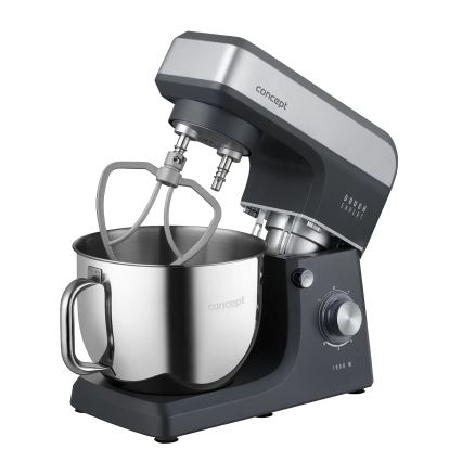 Concept RM6010 - Kuchyňský planetární robot  DOUGH EXPERT 1900W/230V antracit/nerez