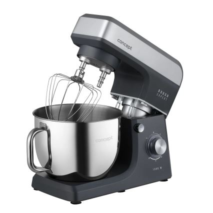 Concept RM6010 - Kuchyňský planetární robot  DOUGH EXPERT 1900W/230V antracit/nerez
