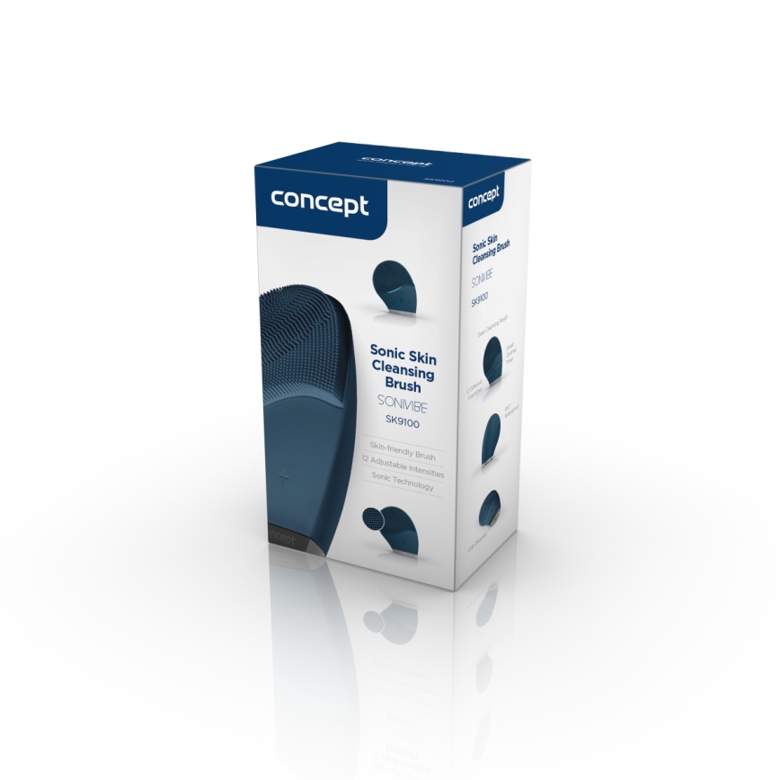 Concept SK9100 - Čisticí kartáček na obličej SONIVIBE 2W/5V 250 mAh IPX7 modrá