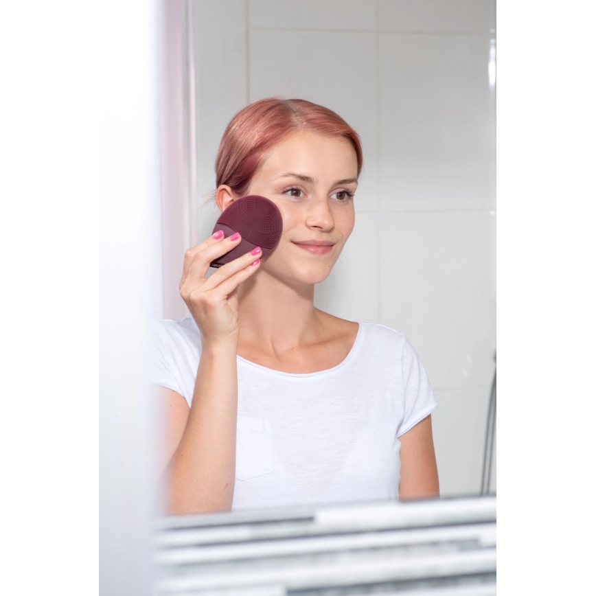 Concept SK9101 - Čisticí kartáček na obličej SONIVIBE 2W/5V 250 mAh IPX7 červená