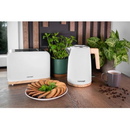 Concept TE2015 - Topinkovač s dvěma otvory 930W/230V bílá