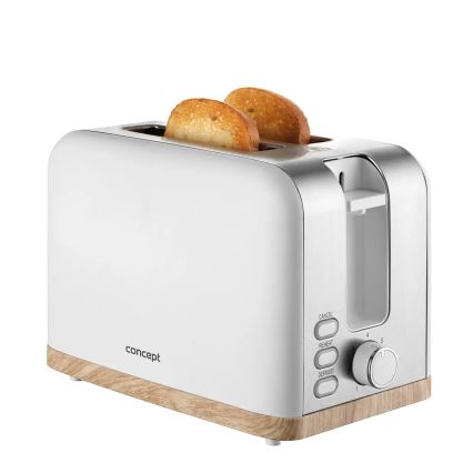 Concept TE2015 - Topinkovač s dvěma otvory 930W/230V bílá