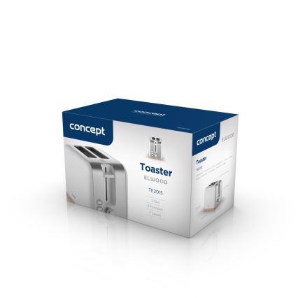 Concept TE2015 - Topinkovač s dvěma otvory 930W/230V bílá