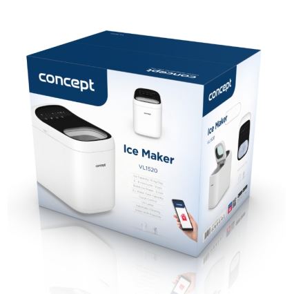 Concept VL1520 - Výrobník ledu 150W/230V Wi-Fi bílá
