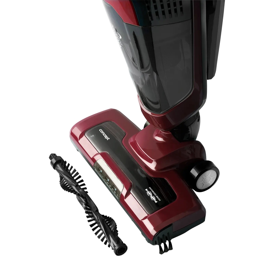 Concept VP4136 - Bezdrátový tyčový vysavač 2v1 100W/22,2V 2200 mAh červená