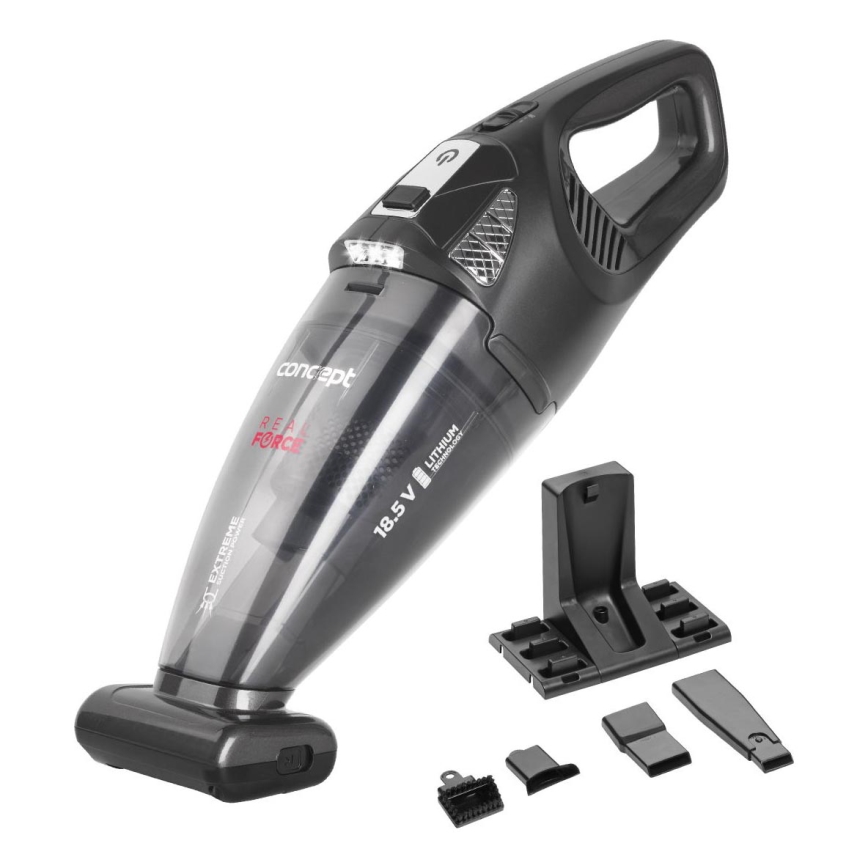 Concept VP4380 - Ruční vysavač REAL FORCE 110W/18,5V 2200 mAh černá