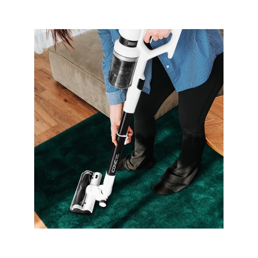 Concept VP6125 - Tyčový ruční vysavač 2v1 ICONIC Comfort Telescope 400W/29,6V 2000 mAh bílá