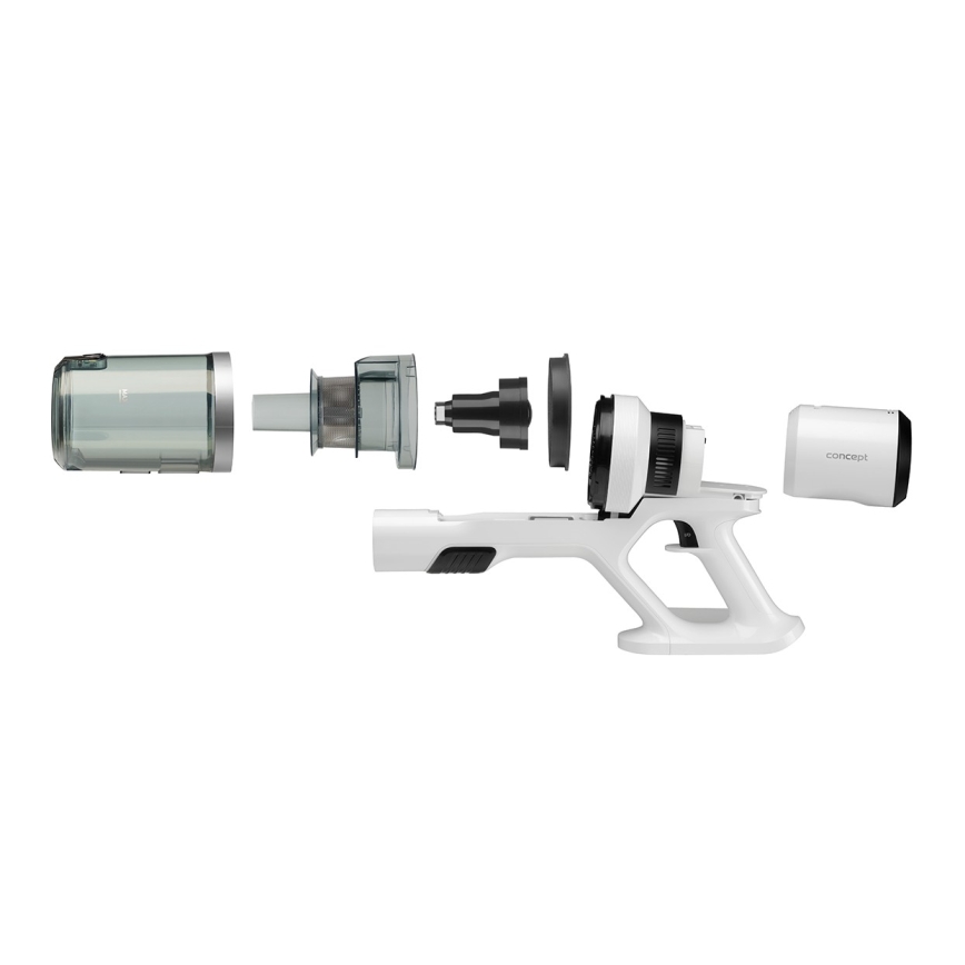 Concept VP6125 - Tyčový ruční vysavač 2v1 ICONIC Comfort Telescope 400W/29,6V 2000 mAh bílá
