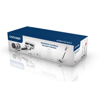 Concept VP6125 - Tyčový ruční vysavač 2v1 ICONIC Comfort Telescope 400W/29,6V 2000 mAh bílá