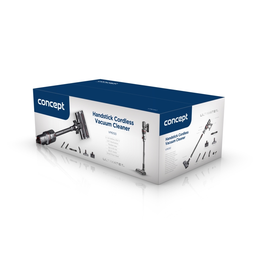 Concept VP6150 - Tyčový vysavač 3v1 ULTIMATE UV POWER 500W/29,6V 2200 mAh černá