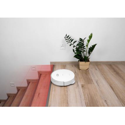 Concept VR4050 - Chytrý robotický vysavač s mopem 2v1 OPTIMUS AQUA PRO LASER 3D 600W/230V 5200 mAh Wi-Fi bílá