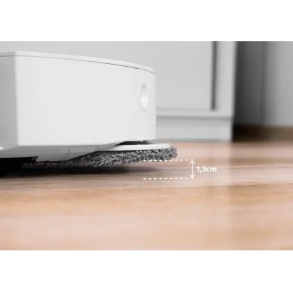 Concept VR4050 - Chytrý robotický vysavač s mopem 2v1 OPTIMUS AQUA PRO LASER 3D 600W/230V 5200 mAh Wi-Fi bílá