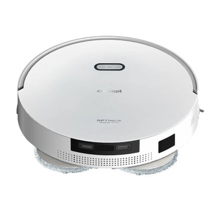 Concept VR4050 - Chytrý robotický vysavač s mopem 2v1 OPTIMUS AQUA PRO LASER 3D 600W/230V 5200 mAh Wi-Fi bílá