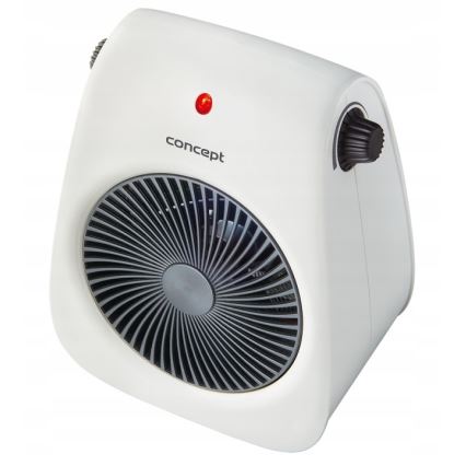 Concept vt7040 - Ventilátor s topným tělesem 1000/2000W/230V bílá