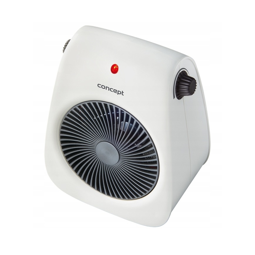 Concept vt7040 - Ventilátor s topným tělesem 1000/2000W/230V bílá