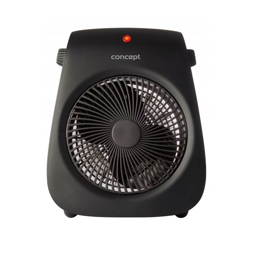 Concept vt7041 - Ventilátor s topným tělesem 1000/2000W/230V černá